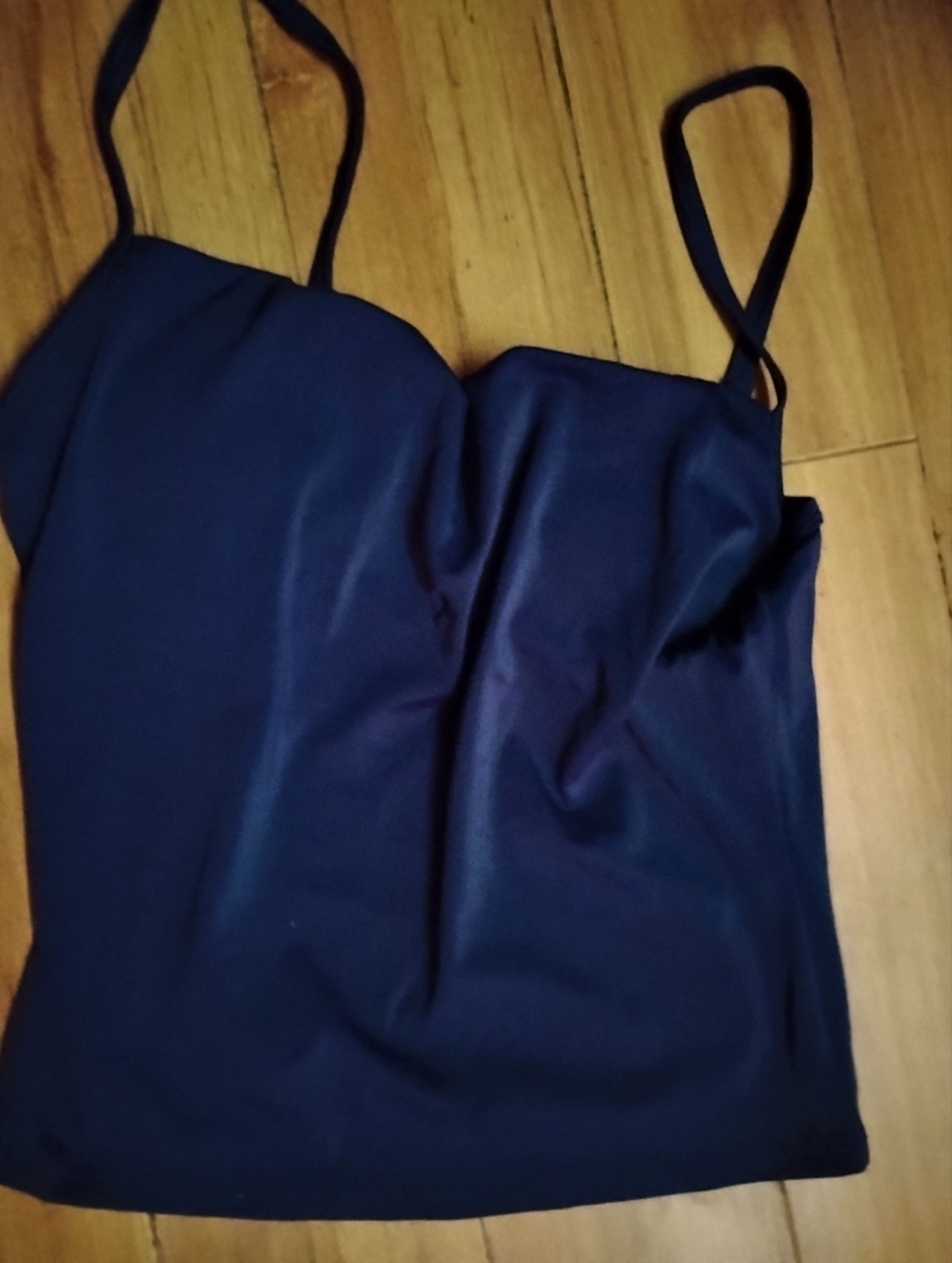 Victoria's Secret Navy Blue Satin Camisole 34B